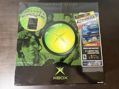 New In Box - Microsoft Xbox Original Game Console Includes 2 Games