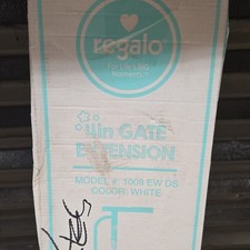 Regalo 4in Gate Extension 1008 EW DS White Extension Feature
