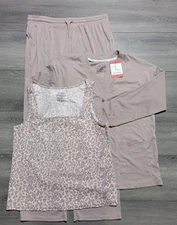 Live 2 Lounge Cooling Technology Womens Medium Tank/Cardigan/Pant 3 Piece Set