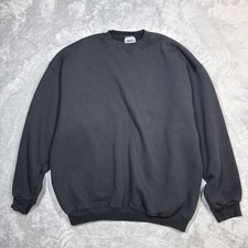 Vintage Tultex Superweight Sweatshirt Mens XL Black Crewneck USA