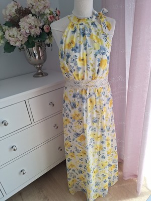 Kleid Maxikleid Neckholder Sommer Neu Gr M 38 VILA