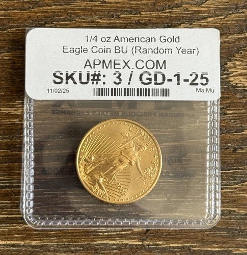 2002 American Gold Eagle 1/4 oz — photo from the most recent tracked eBay sale