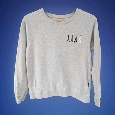 Dedicated S Small Beatles Abbey Road Crossing Sweatshirt Grau Bio Baumwolle C7