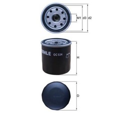 Ölfilter für Toyota Avensis T22 T25 Aygo B1 B4 X B7 C-HR X1 Camry V1 | 2392317