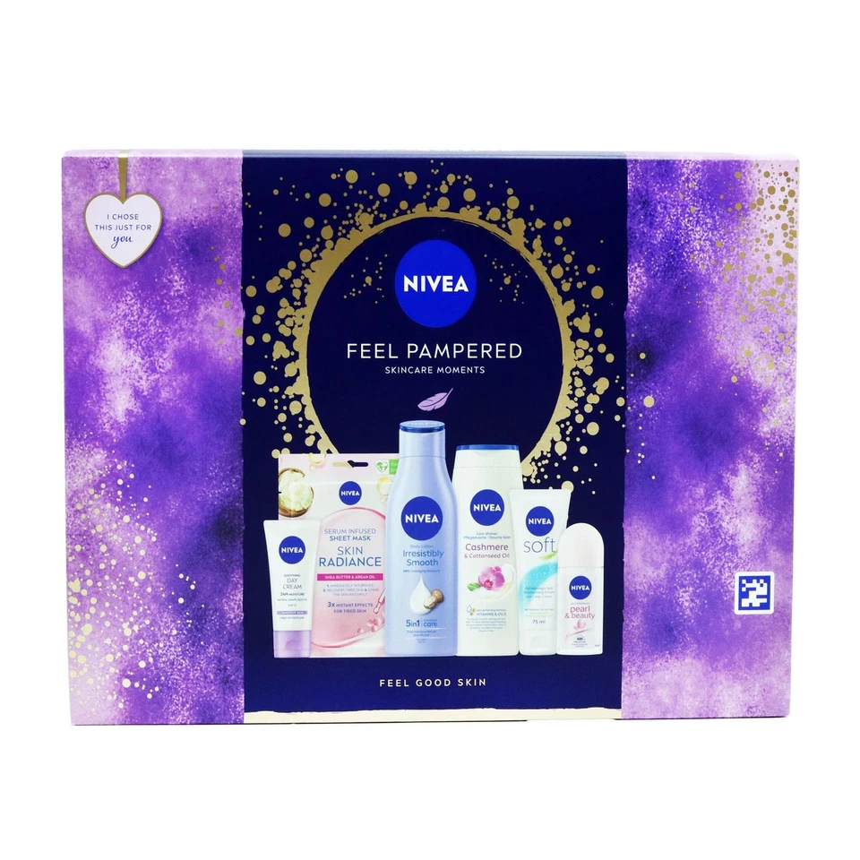 Nivea Feel Pampered Skincare Moments 6 Piece Gift Set - Photo 1/1