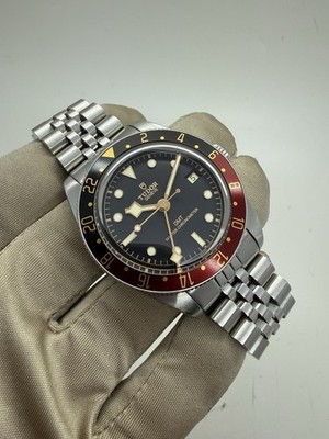 2024 Tudor Black Bay 58 GMT Red Black 39mm Jubilee Steel Watch 7939G1A0NRU B+P
