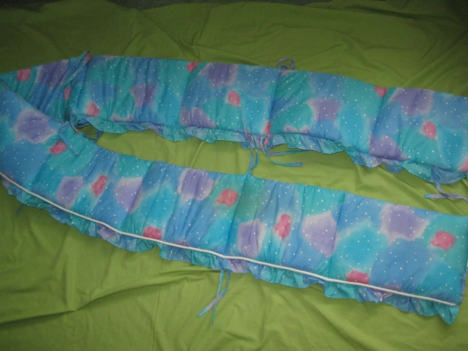 Almohadilla de cuna y laterales acolchados decoración ropa de cama infantil vintage THE RAINBOW FISH Foto 4 de 4