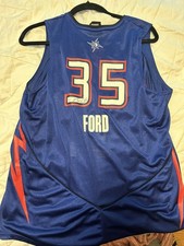 Vintage Champion Detroit Shock Cheryl Ford Signed  WNBA Jersey Size Large