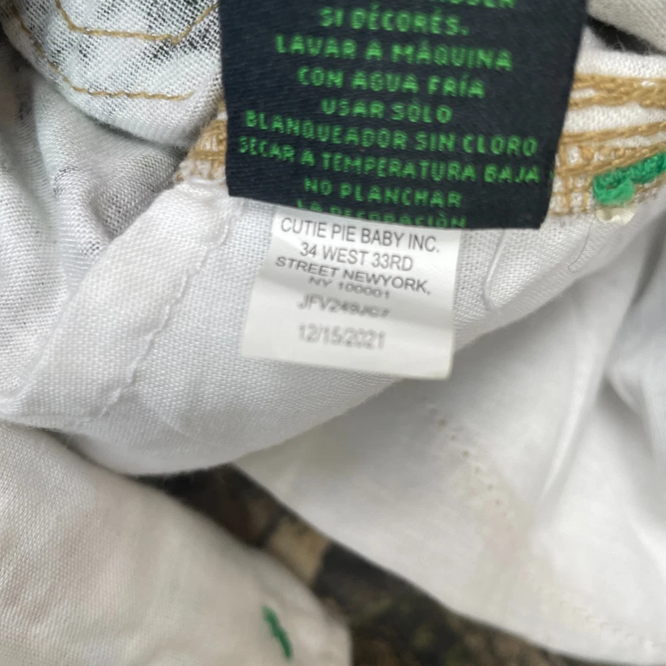 Mono John Deere Niños Pequeño Camuflaje Marrón Babero Roble Mossy Algodón Correas Ajustables Foto 4 de 4