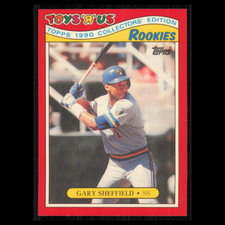 Gary Sheffield Rookie #24 1990 Topps ToysRUs Rookies Milwaukee Brewers Baseball