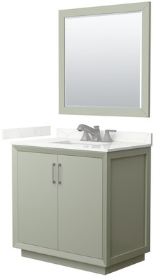 Wyndham Collection WCF414136S-QTZ-US3M34 Strada 36'' - Light Green / Giotto