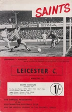 Southampton v Leicester City programme, 1966-67
