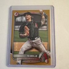2025 Bowman 1st - Yu-Min Lin - #BP-27 Gold Paper /50- DIAMONDBACKS