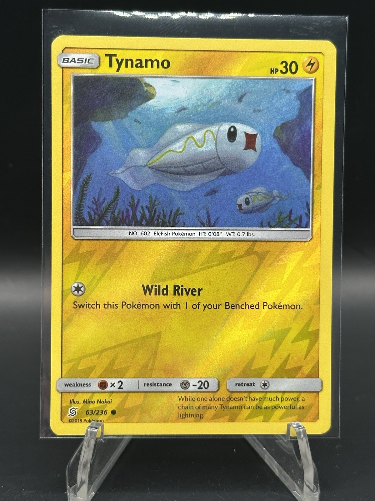 Pokémon  - Tynamo - 63/236 - Reverse Holo - Unified Minds - NM/M Tcg card 2019