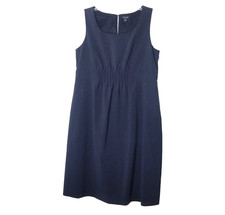 A Pea In A Pod Dress Women Size Medium Gray Pleats Wool Blend Lined