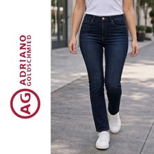 NWT, AG Adriano Goldschmied, The James Slim Straight Dark Wash Jeans Size 16