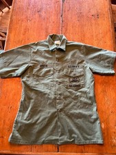 Seabees US Navy  Vintage Military Shirt  Short Sleeve Men  s Xl 16 1/2 Smith