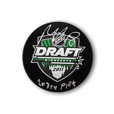 Ondrej Palat Autographed 2011 NHL Draft Hockey Puck Inscribed 208th Pick