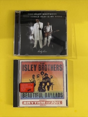 THE ISLEY BROTHERS RONALD MR.BIGGS BODY KISS + BEAUTIFUL BALLADS (2 CD LOT) VG+