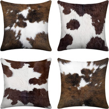 Cow Print Decorative Throw Pillow Covers Cowhide Accent Printing Couch Pillows f