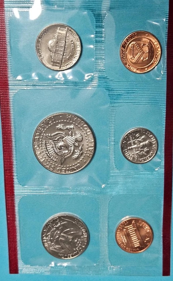 1987 Uncirculated Coin Set The United States Mint -"D & P Mint Marks" OGP - Image 3 of 4