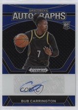 2024-25 Panini Prizm Draft Picks Blue /149 Bub Carrington #DPA-CCG Auto l4t