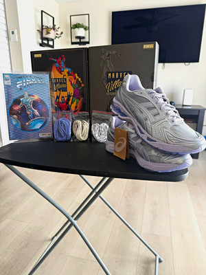 ASICS Gel Kayano x Kith Marvel Villains Silver Surfer Size 11
