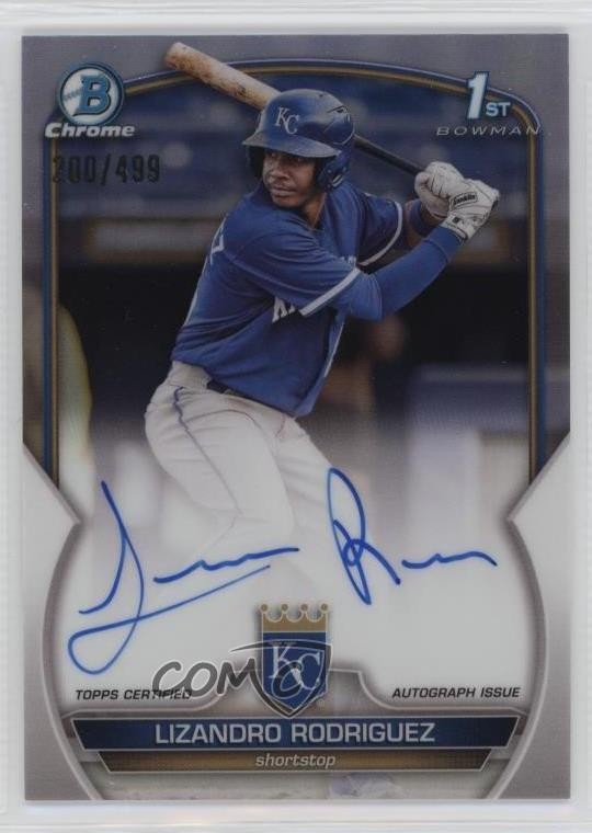 2023 Bowman Chrome Prospect Refractor /499 Lizandro Rodriguez #CPA-LRZ Auto pn8