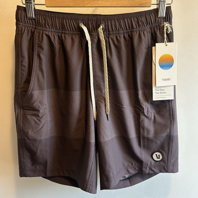 NWT Vuori Shorts Men s XS Sangria Block 7  Inseam Athletic Gym Casual