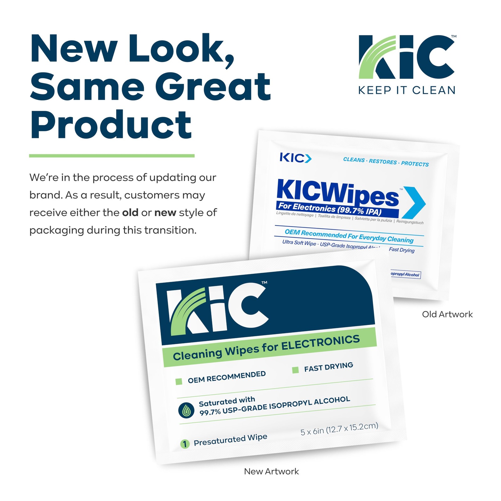 KICTeam - Electronic Cleaning Wipes (100 Wipes) - NSF Certified Tech Wipes fo...