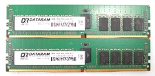 Lot 2x 16GB DDR4 Dataram V68122 PC4-2400-R11 Memory