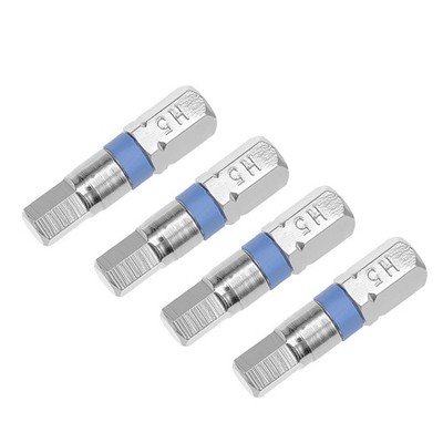 Schaft H3 Hex Schraubendreherbit S2 hoch legierter Stahl H1 / 4 * 25 * H5 4-tlg