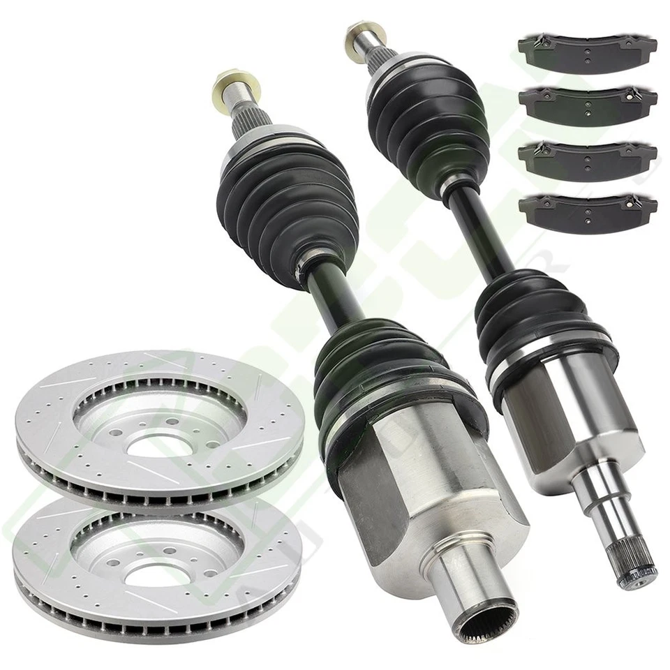 Front CV Axle Brake Pads & Rotors Fit for 2006-2007 Chevrolet Monte Carlo Foto 4 de 4