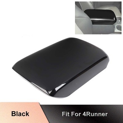  Black Central Armrest Storage Box Cover Trim Panel Accessories For 4runner 10+