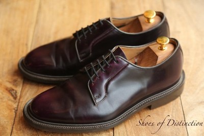 Tricker's Trickers Robert lila Leder Derby Schnürschuhe UK 8 US 9