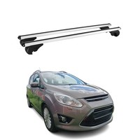 DachträGer GrundtäGer FüR Ford Grand C-Max 2010-2019 75Kg Aluminium Silber 2 Tlg