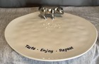 Kitschy Pampa Bay - Taste, Enjoy, Repeat 10” porcelain Dish w/ Silver Farm Pig — photo 6