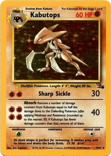 Kabutops (Unlimited) graded PSA 8 for sale on eBay