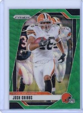 JOSH CRIBBS 2024 PANINI PRIZM GREEN WAVE #72 CLEVELAND BROWNS