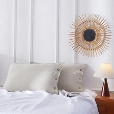 100 French Linen Pillowcases 20x30 Inches Queen Queen 20"X30" Natural Linen