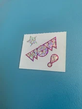 Vintage Mrs Grossman’s Prism Wow! Pink Outline Sticker Module 90’s