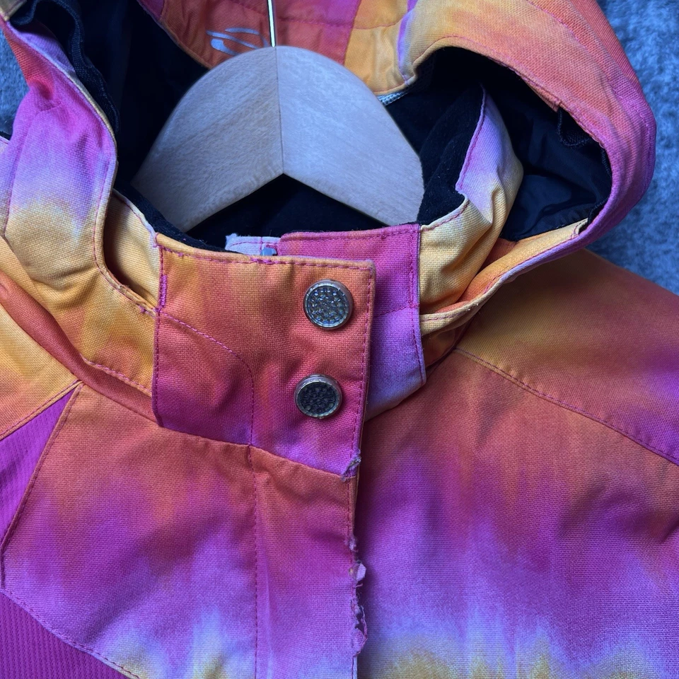 Obermeyer Niñas Esquí Nieve Chaqueta Cremallera Sudadera con Capucha Talla 10 Juniors Aislada Foto 3 de 4