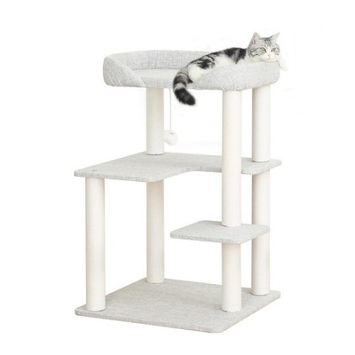 Mordern Cat Tree Tower 37.4'' (95 cm) with Scratching Posts,Multi-Level Cat T...