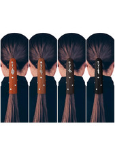 4 Pcs Leather Hair Wrap Motorcycle Ponytail Hair Wrap Ties for Woman PU P