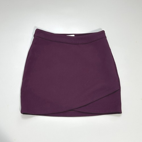 Falda Aritzia Wilfred para mujer 6 púrpura domingo mejor talula prímula mini envoltura - Imagen 2 de 5