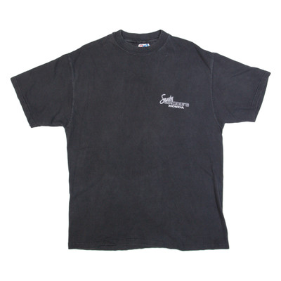HANES Sandy Brodies Racing Herren T-Shirt Schwarz L Baumwollmix Rundhals