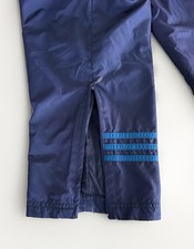 Adidas Y2K Vintage Windbreaker Track Pants Blue Ankle Zip Mens Medium