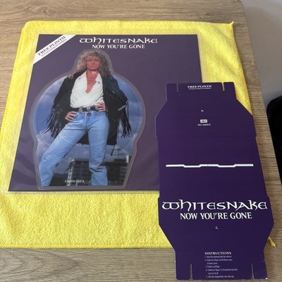 Whitesnake Now You're Gone 7'' Shaped Picture Disc Vinyl with Plinth 