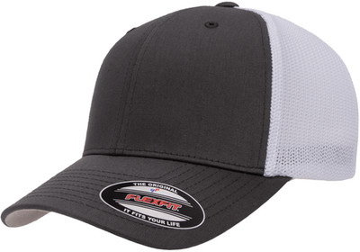Flexfit 6511 Trucker Hat Fitted Mesh Back Cap Flexfit Blank
