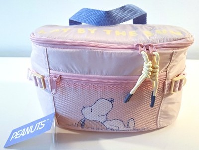 Snoopy Peanuts / lunch bag cosmetic bag bag WOMEN'S SECRET pink yellow / NEW